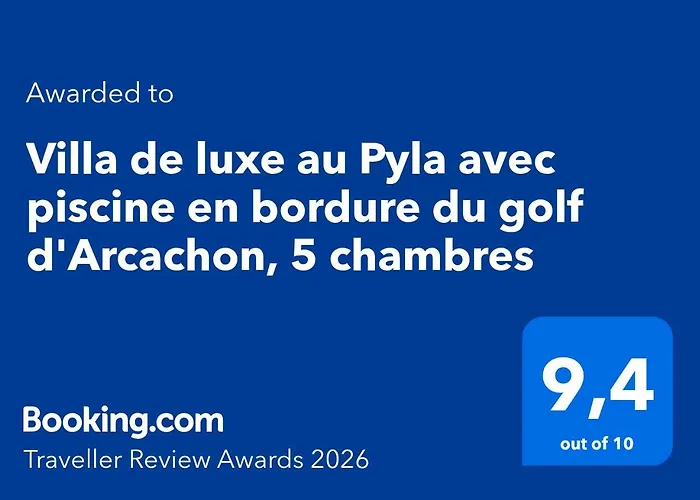 De Luxe Au Pyla Avec Piscine En Bordure Du Golf D'arcachon, 5 Villa