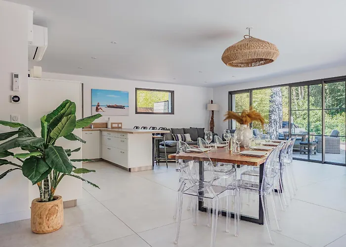 De Luxe Au Pyla Avec Piscine En Bordure Du Golf D'arcachon, 5 Villa